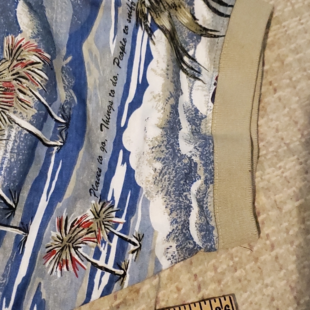Vintage Big Dogs Hawaiian Airplane Button Up Shirt Sz 4X Aloha Vacation Cruise - Picture 7 of 8